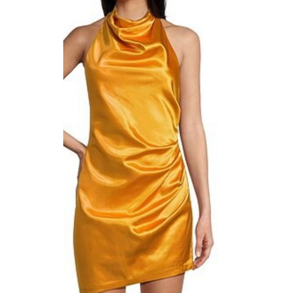 GB Yellow Satin Dress, size 3 - Picture 2 of 6